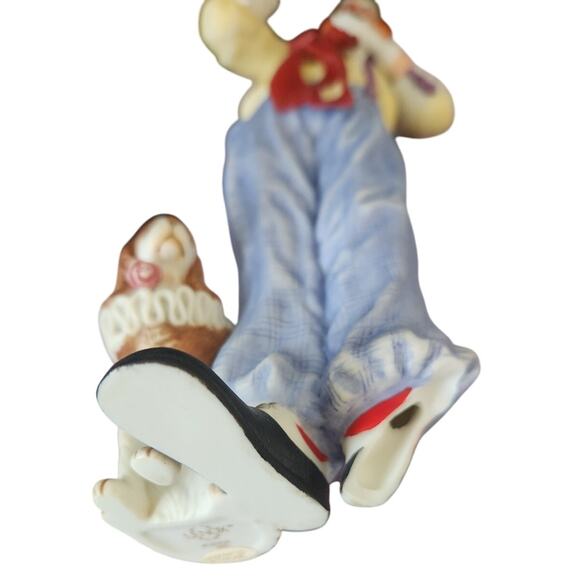 Vtg Lenox Collection Beauregard Clown & Bentley Dog Figurine 1991 BROKEN FOOT - Picture 5 of 5